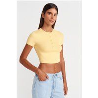 Rippstrick-Henley-Crop-Top