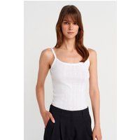 Geripptes Baumwoll-Camisole-Top