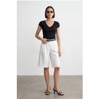 Slim-Fit V-Ausschnitt Jersey-Top