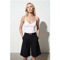 Camisole mit Spitzenbesatz und V-Ausschnitt