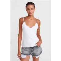 Slim-Fit Cami-Top mit Spitze
