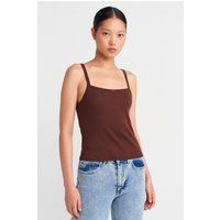 Strukturierte Cami-Bluse aus Baumwoll-Modal