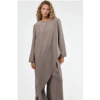 Asymmetrische strukturierte Longline-Tunika