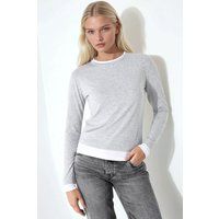 Strukturiertes Slim-Fit Oberteil im Lagen-Look