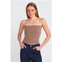Schulterfreies Bodycon Bandeau Top