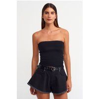 Minimalistisches Trägerloses Bodycon Bandeau Top