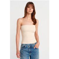 Schlichtes Slim-Fit Bandeau-Top