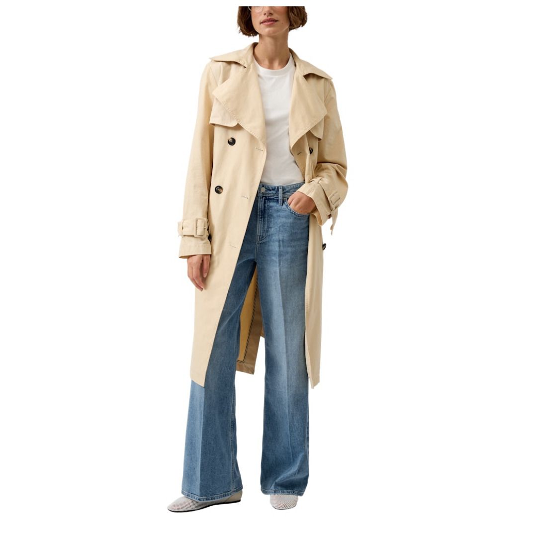 Wide-Leg-Jeans mit hohem Bund