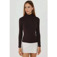 Ultraweiches Slim-Fit Rollkragen-Oberteil