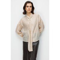 Fließende Bluse mit Schaldetail