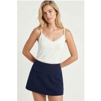 Zartes Cami-Top mit Spitzenbesatz