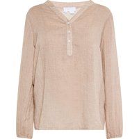 Minimalistische Bluse mit Henley-Ausschnitt