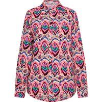 Viskose-Bluse mit lebhaftem Ethno-Print