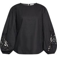Puffärmel-Bluse mit Spitzendetails