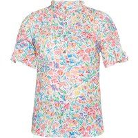 Farbenfrohe Bluse mit Blumenmuster