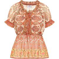 Boho-Bluse mit Paisleymuster und Schößchen