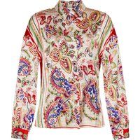 Satin-Hemdbluse mit Paisleymuster