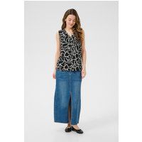Ärmellose Bluse mit abstraktem Muster