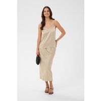 Schimmerndes Satin-Camisole-Top
