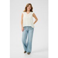 Bluse mit Rüschen und Punktmuster
