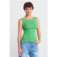 Slim-Fit Top mit Boot-Ausschnitt