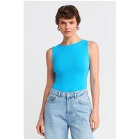 Ärmelloses Slim-Fit Boot-Ausschnitt Top