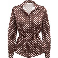 Polka-Dot-Hemd mit Taillenband