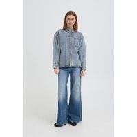 Locker geschnittenes Jeanshemd