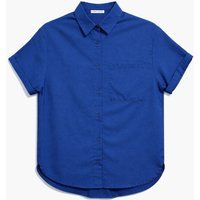 Kurzärmeliges Button-Up Hemd mit Tasche