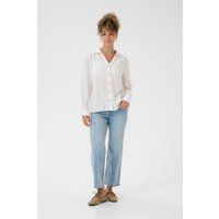 Entspannte Bluse mit V-Ausschnitt