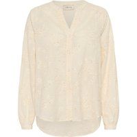 Bestickte Bluse mit V-Ausschnitt