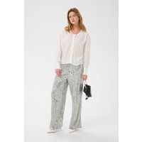 Locker geschnittene Bluse mit Bindeband