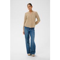 Relaxte Bluse mit Kerbausschnitt