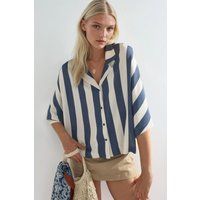 Gestreifte Bluse mit lockerer Passform