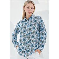 Viskosehemd mit Mandala-Print