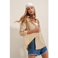 Klassisches Oversize-Popeline-Hemd