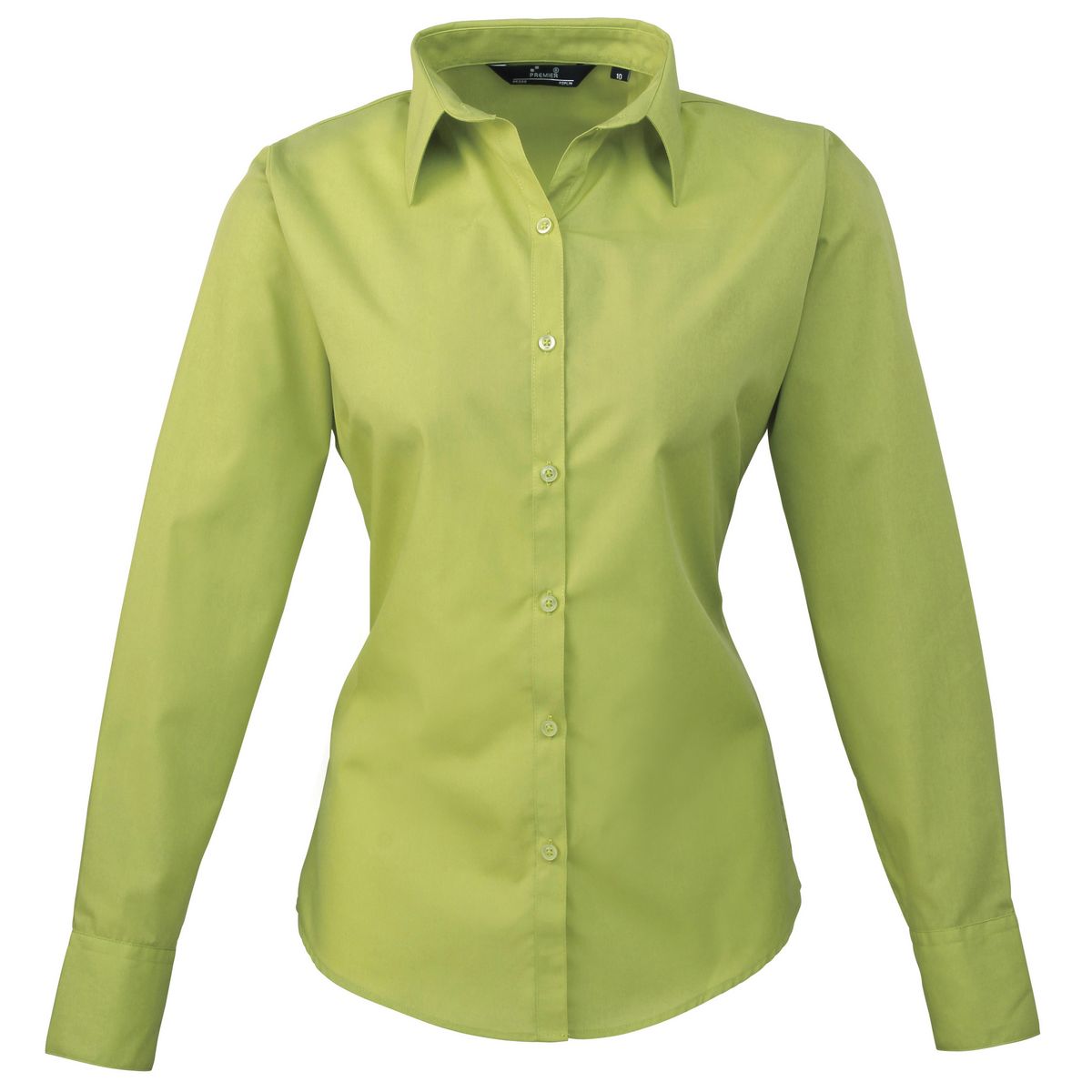 Klassische Langarm-Popeline-Bluse