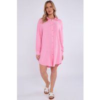Langes Oversized Hemd mit Struktur