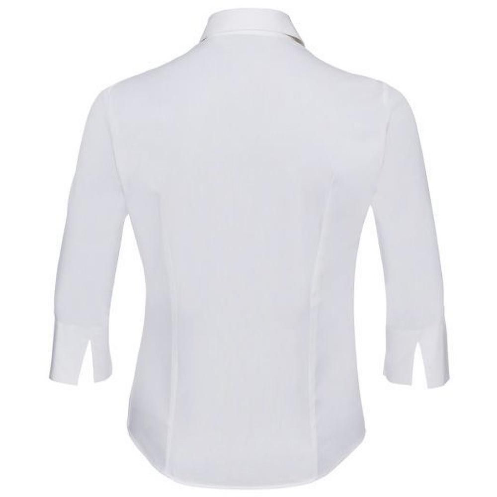 Klassische taillierte 3/4-Arm-Bluse