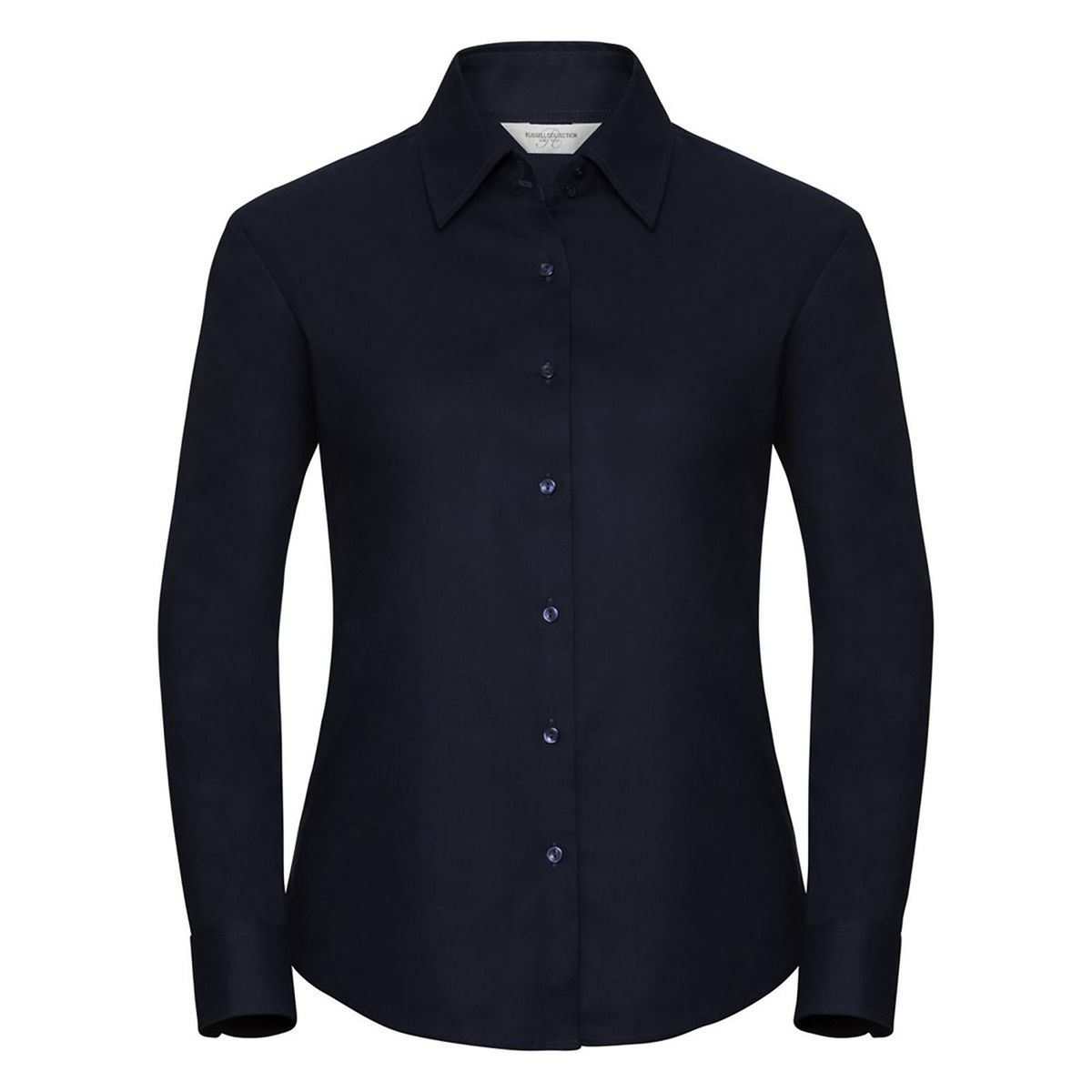 Elegante langärmelige Oxford-Bluse