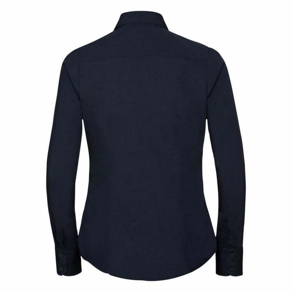 Elegante langärmelige Popeline-Bluse