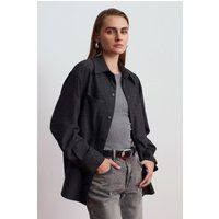 Strukturiertes Oversized-Strick-Overshirt