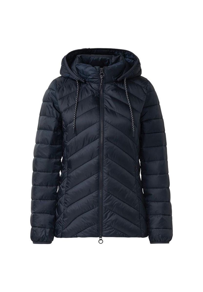 Gesteppte Jacke mit Chevron-Muster