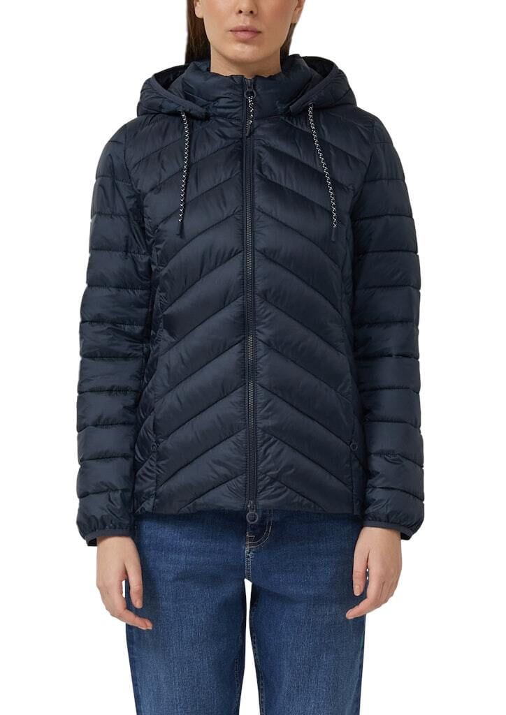 Gesteppte Jacke mit Chevron-Muster
