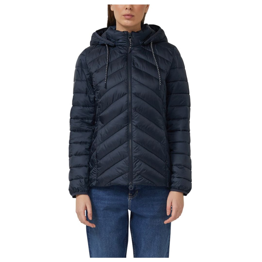 Gesteppte Jacke mit Chevron-Muster