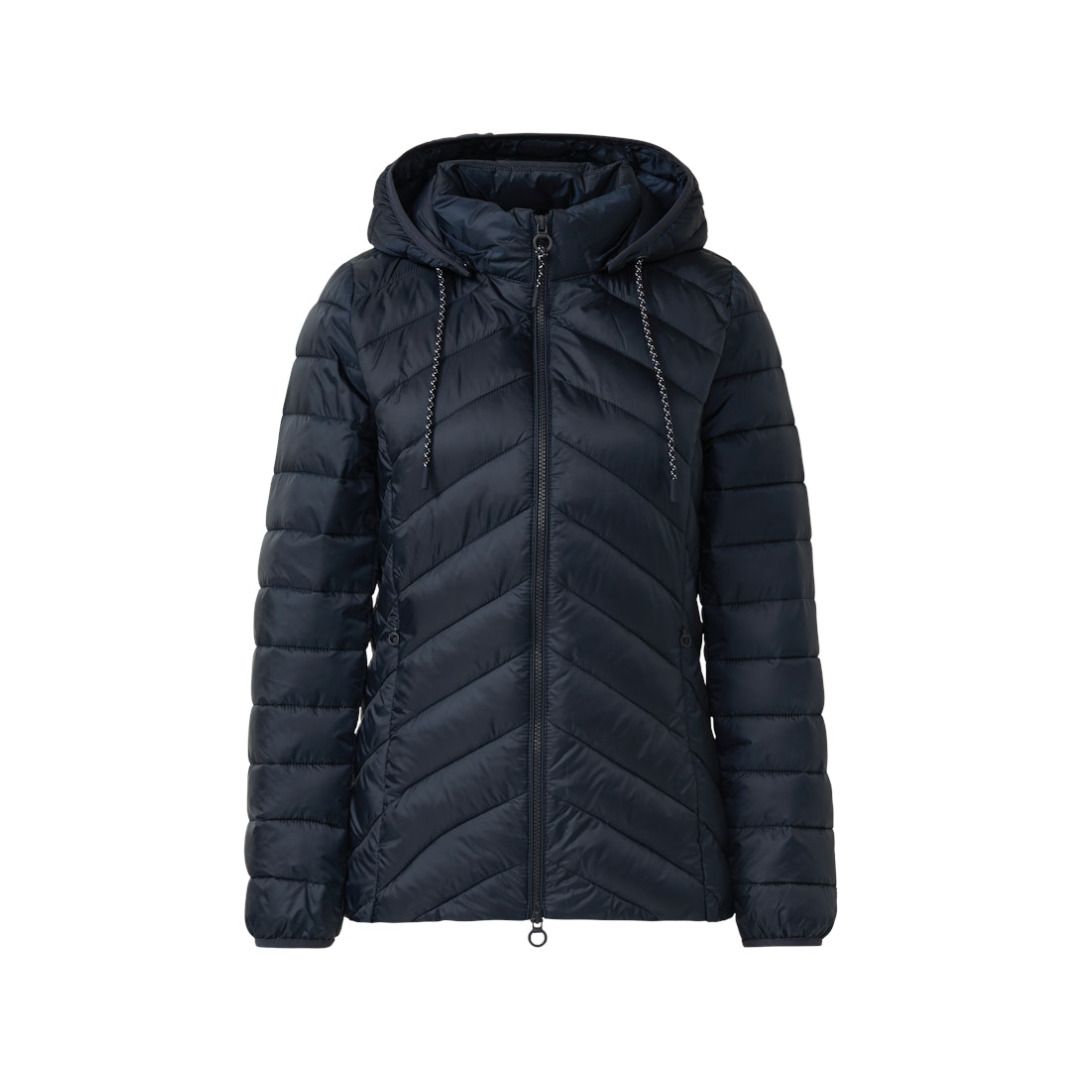 Gesteppte Jacke mit Chevron-Muster