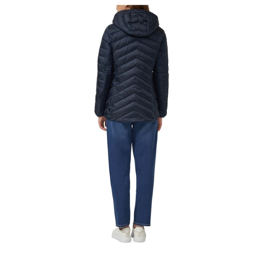Gesteppte Jacke mit Chevron-Muster
