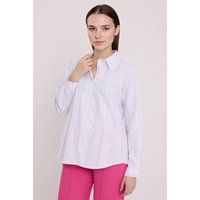 Übergroßes gestreiftes Button-Up-Hemd