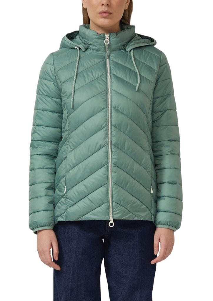 Gesteppte Jacke mit abnehmbarer Kapuze