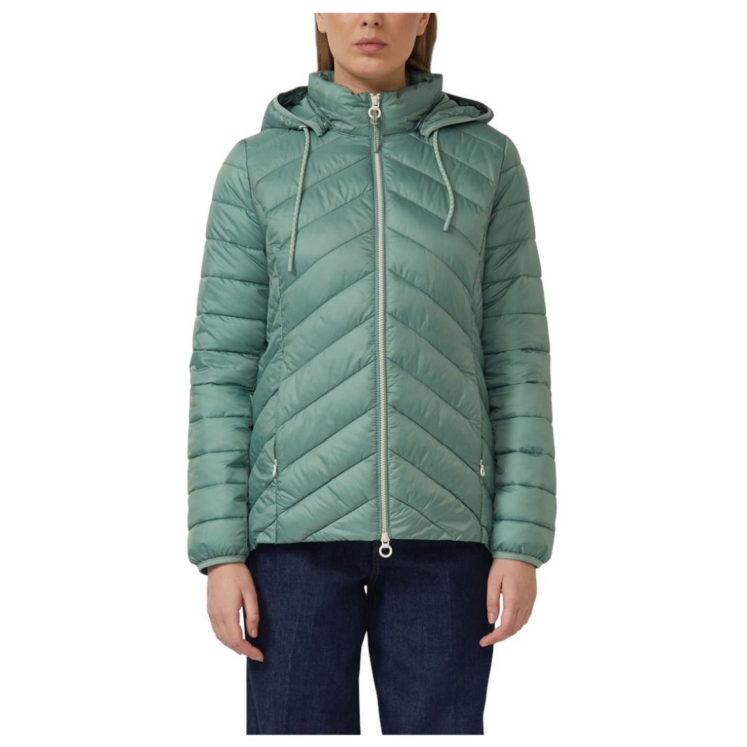 Gesteppte Jacke mit abnehmbarer Kapuze